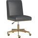 Dean Brushed Brass / Bravo Portabella Office Chair